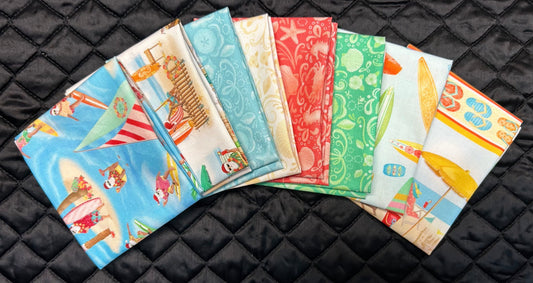 Fat Eighth Bundle - Beach Retreat 9"x22" - 8pc