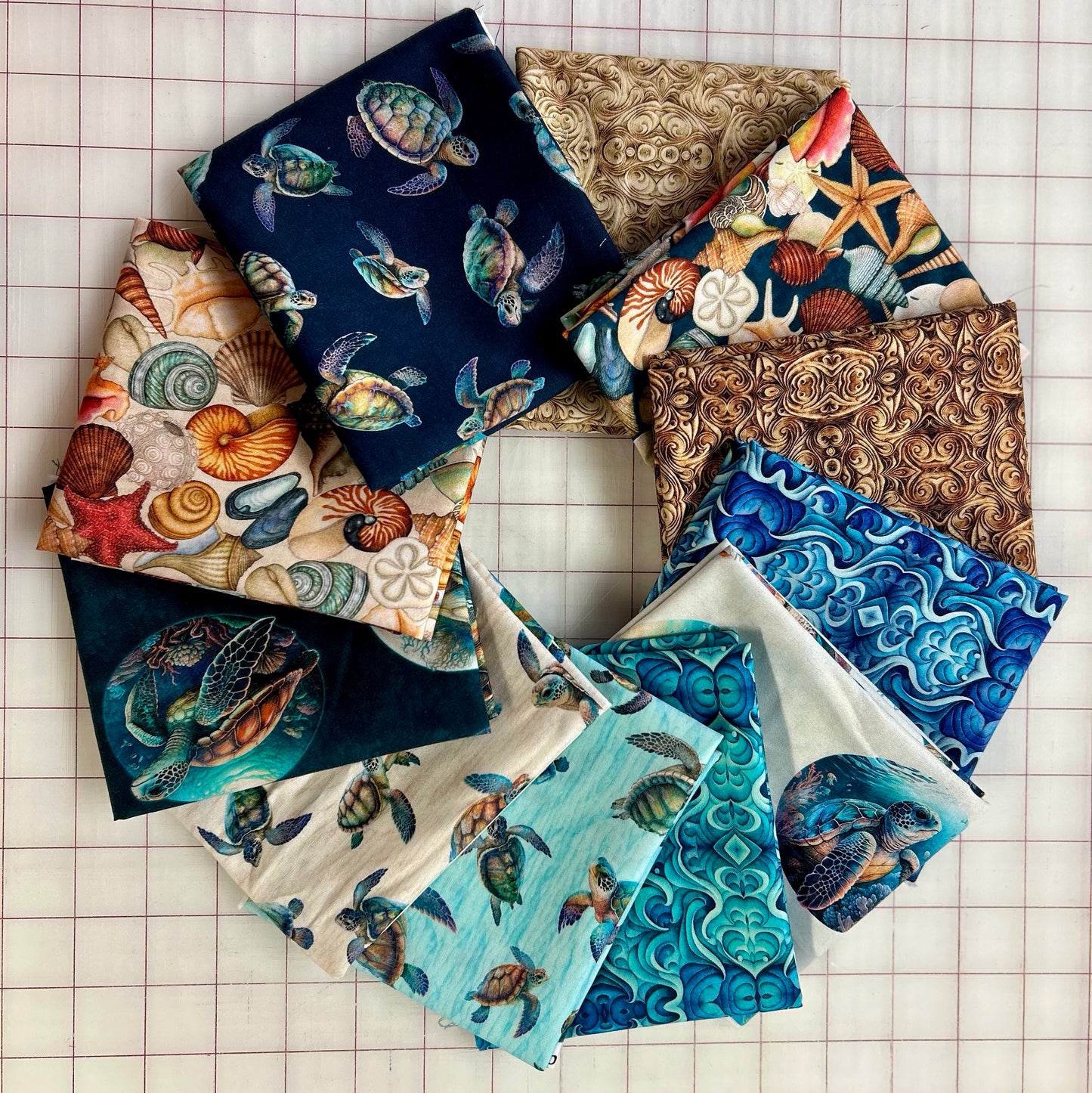 Fat Quarter Bundle - Endless Blues - 11pc