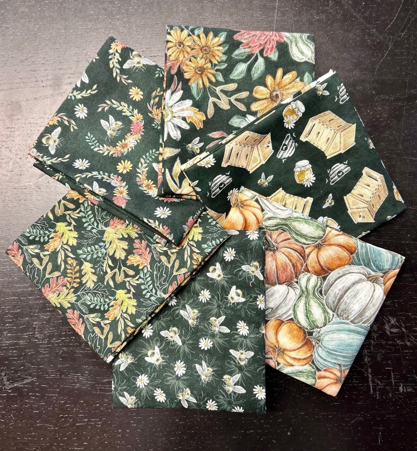 Fat Quarter Bundle - Late Summer Harvest - 6pc