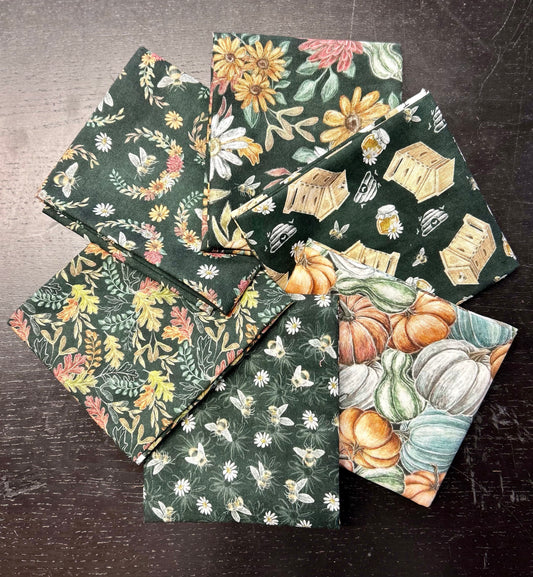 Fat Quarter Bundle - Late Summer Harvest - 6pc