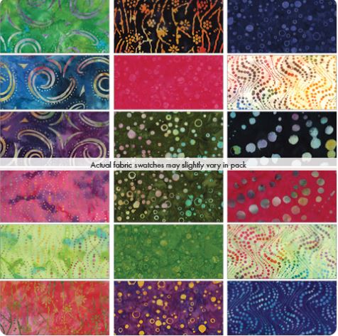 Charm Pack - Bali Celebration Batiks - 42pc