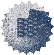Charm Pack - Classic Keepsakes in Blue - 42pc