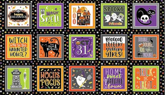 Glow-O-Ween Halloween Panel Squares