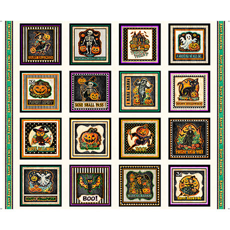 Happy Haunting Character Panel Squares