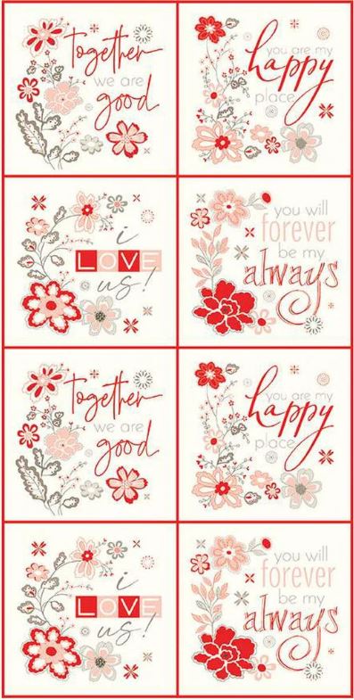 I Love Us Valentines Panel