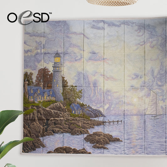 11/25/25 ~ The Sea of Tranquility Lighthouse Tiling Scene  CLASS