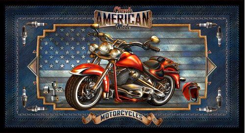 Live to Ride Classic American Made Motorcycles Panel