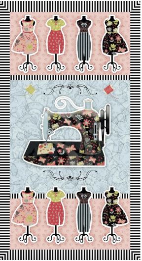 Love You Sew Sewing Machine/Dressform Panel