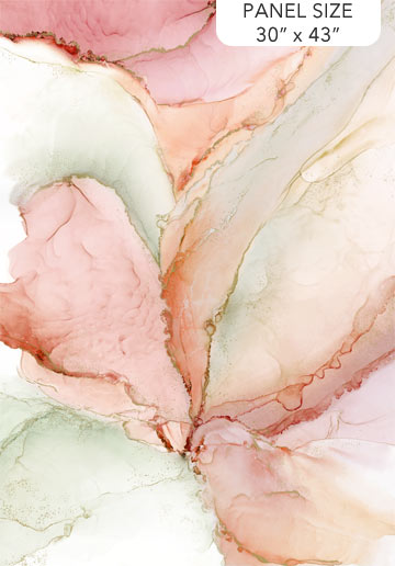 Midas Touch Geode Texture Rose Sage Panel