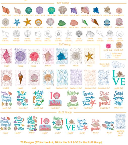 Purely Gates Mylar Seashells