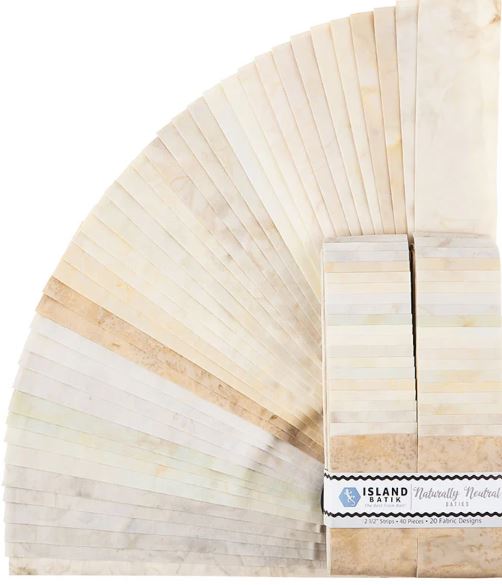 Jelly Roll - Naturally Neutral Batiks - 40 Strips