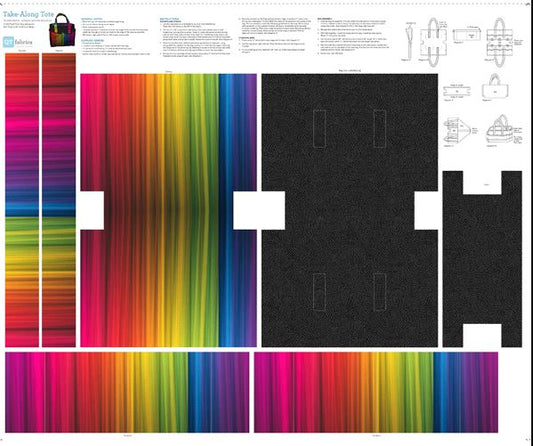 Sew & Go XII Rainbow Take Along Tote Project Panel