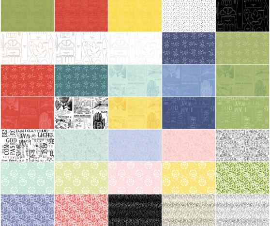 Jelly Roll - Sewing Seeds III - 40 Strips