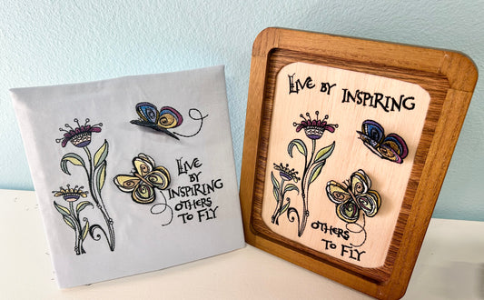 4/21/26 ~ 3D Butterflies Zenspirational Sayings CLASS