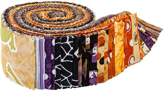Jelly Roll - Fright This Way Batiks - 40 Strips