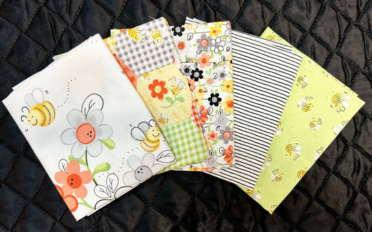 Fat Quarter Bundle - Sweet Bees - 5pc