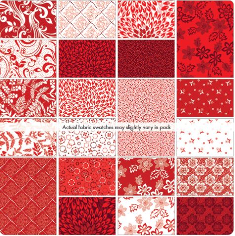 Layer Cake - Red Rhapsody - 42pc