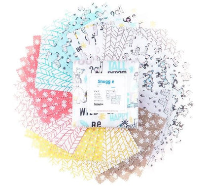 Charm Pack - Snuggle in the Jungle Flannel - 42pc