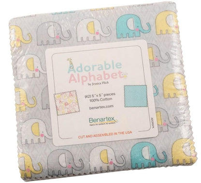 Charm Pack - Adorable Alphabet - 42pc