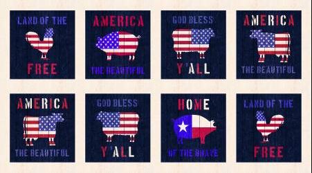 American Farm Panel Squares