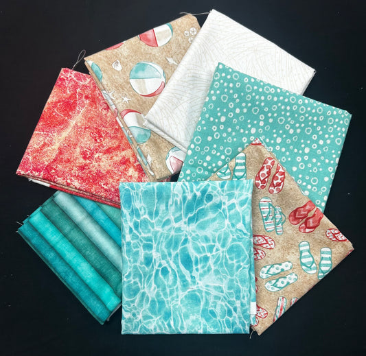 Fat Quarter Bundle - Beachy Keen w Blenders - 7pc