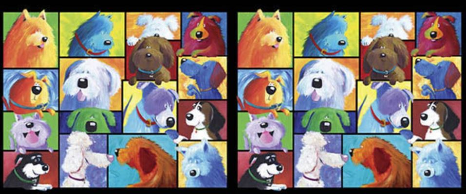 Dog Talk Dog Patches Panel