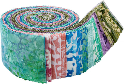 Jelly Roll - Expressions Plant Based Batiks - 40 Strips