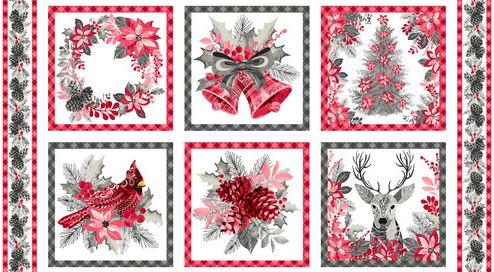 Holiday Style Christmas Panel Squares