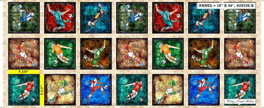 Just For Kicks Soccer Player Picture Patches Panel