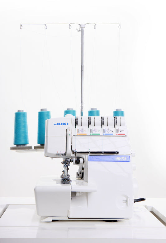 JUKI - Serger MO-735 2/3/4/5 Thread Overlock  w/ Chainstitch and Coverstitch