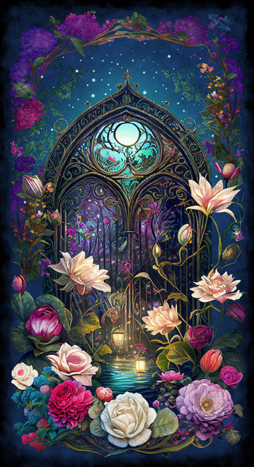 Night Garden Garden Gate Panel