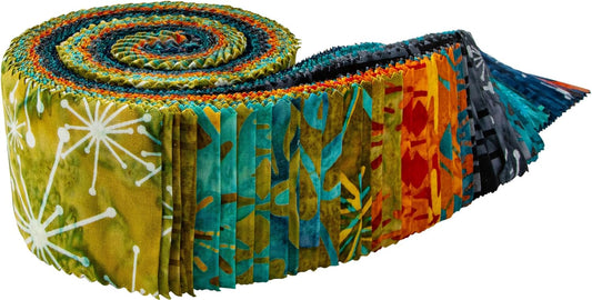 Jelly Roll - Retro Revival Batiks - 40 Strips