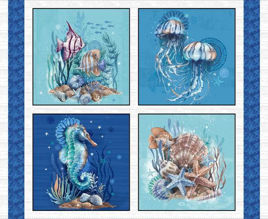 Seatopia Sea Life 4 Picture Panel