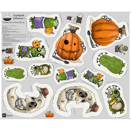 Steampunk Halloween 3 Sew N' Go Character Pillow Pals Panel