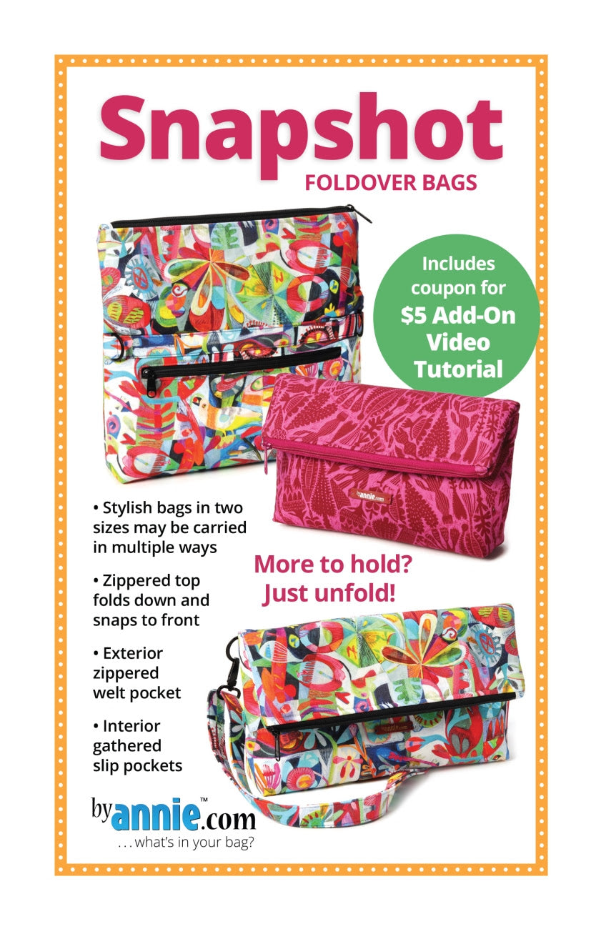 9/26 - Snapshot Bag CLASS