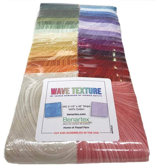 Jelly Roll - Wave Texture - 40 Strips